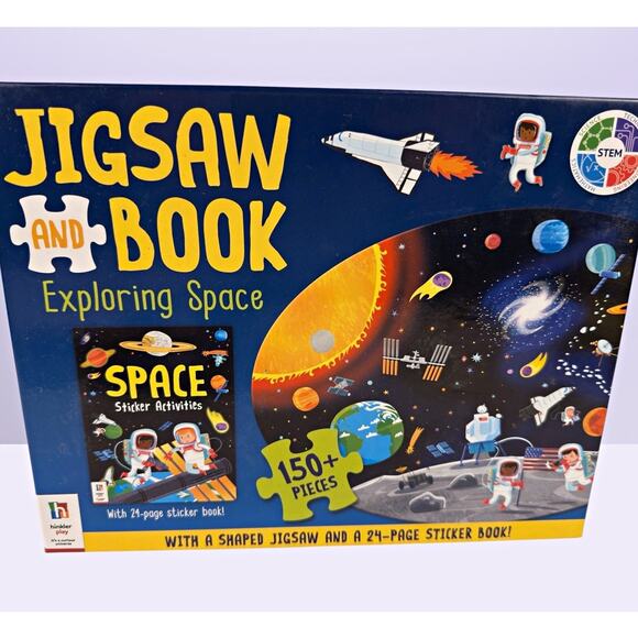 Hinkler Other - Hinkler Exploring Space 150+ Pc Jigsaw Puzzle & 24-Page Sticker Book MPN